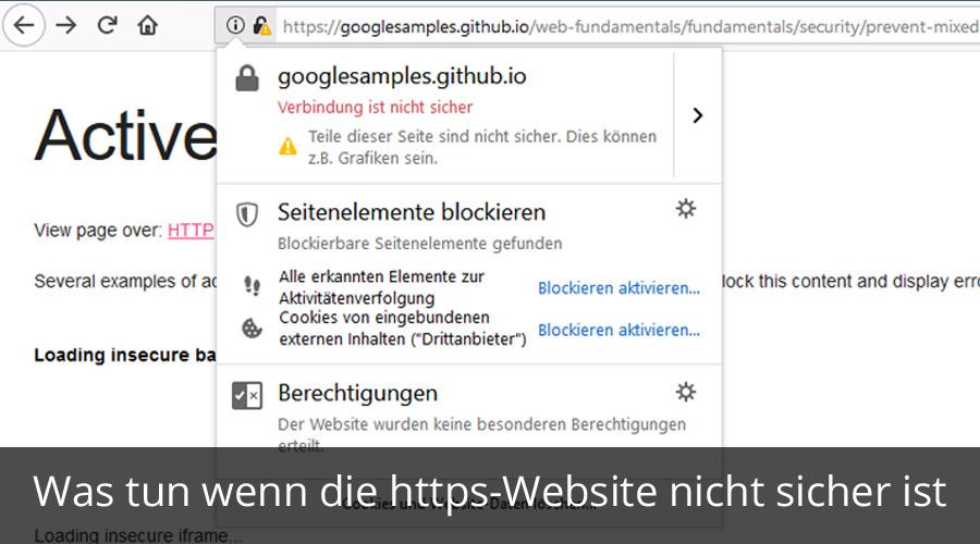 mixed content ssl website