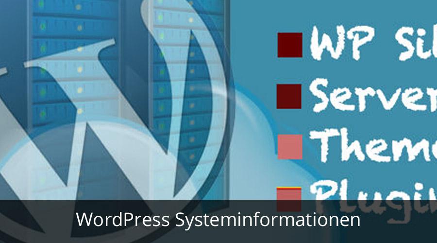 WordPress Systeminformationen