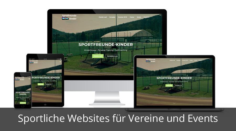 Sportliche Website