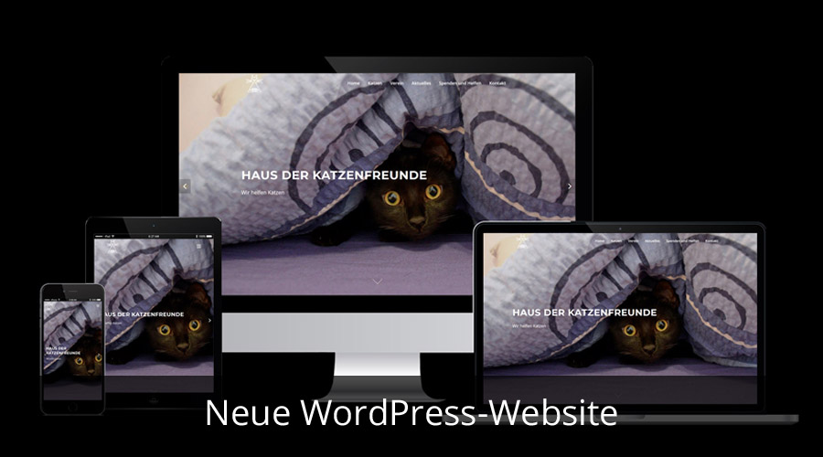 WordPress Website Verein Haus der Katzenfreunde