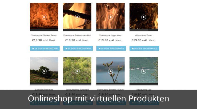 Onlineshop mit virtuellen Produkten zum Downloaden