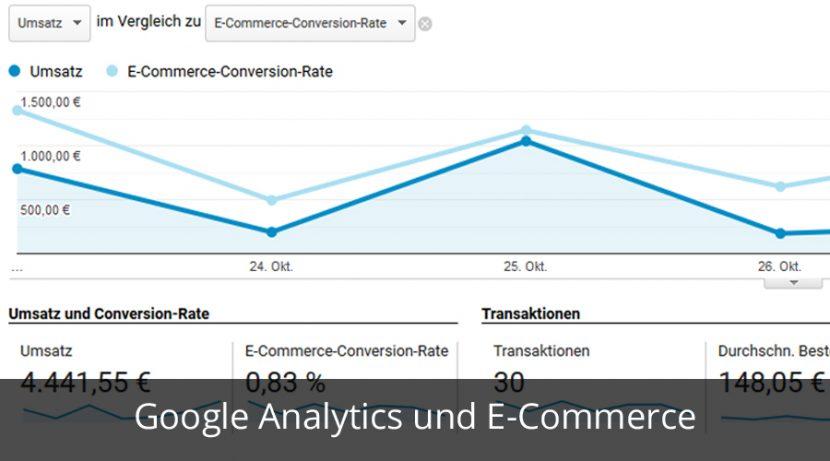 Google Analytics und E-Commerce