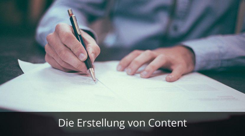 Erstellung Content