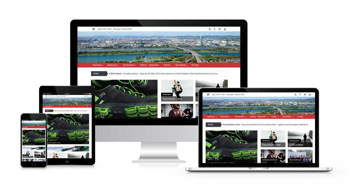 Wiener Sport WordPress Design
