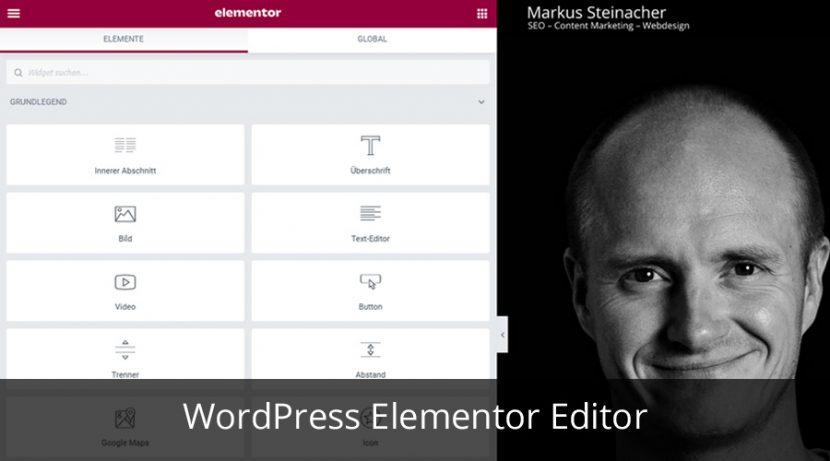 Wordpress Elementor Editor