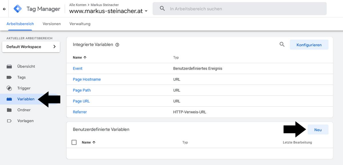 Google Tag Manager Variable