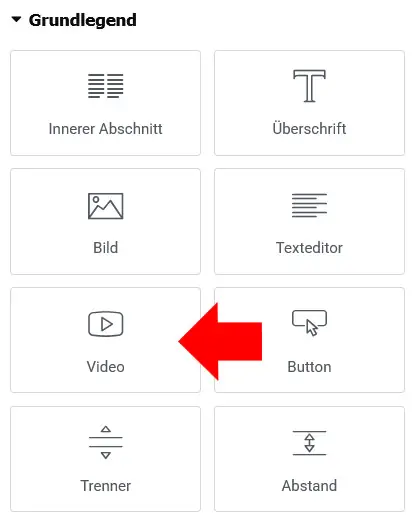 elementor youtube videos