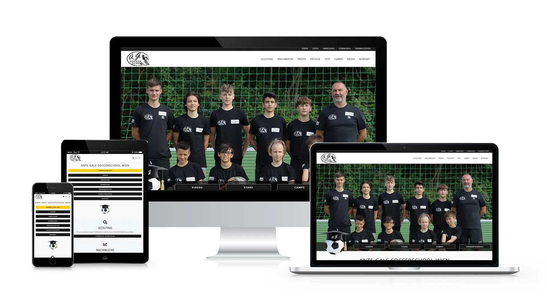 wordpress website für fußballverein