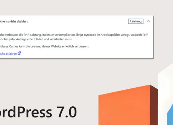 wordpress 7 opcode cache